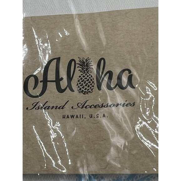 6 Hawaiian Island Cloth Dinner Napkins 20" Square Off White Blue Starfish USA - Picture 5 of 8